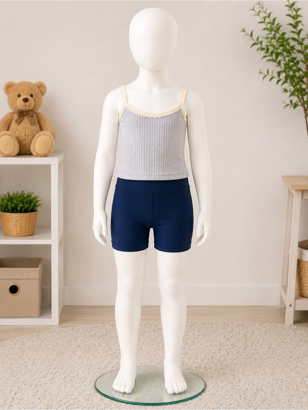 DSG Navy Girls Bike Shorts